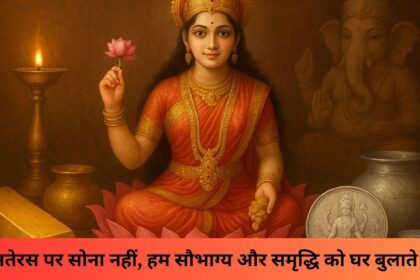 “धनतेरस पर सोना नहीं, हम सौभाग्य और समृद्धि को घर बुलाते हैं।”