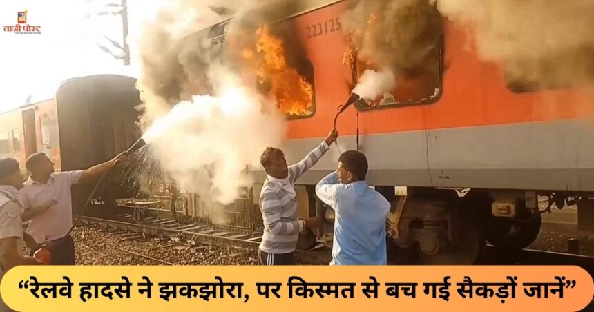 “रेलवे हादसे ने झकझोरा, पर किस्मत से बच गई सैकड़ों जानें”